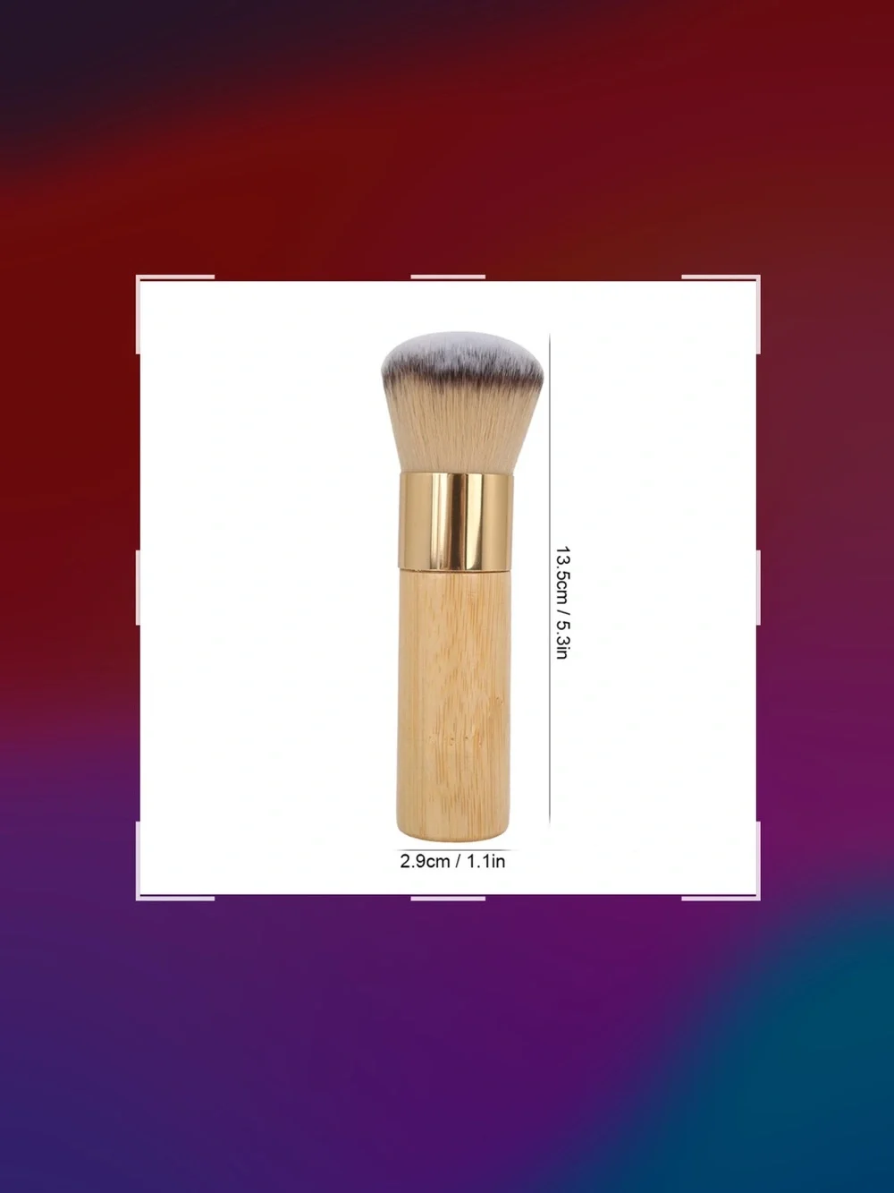 Natural Bamboo Makeup Brush - Beige
